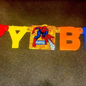COPY - Spiderman Happy Birthday Banner
